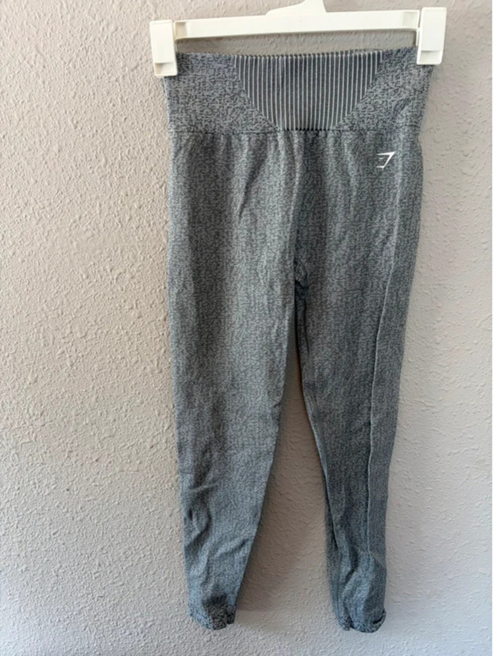 Gymshark grey print seamless leggings size M